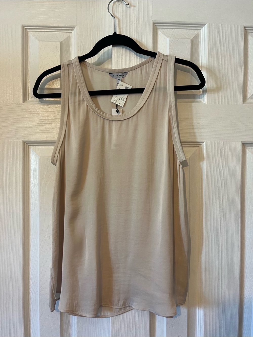 NWT Naked Zebra Women’s Taupe Scoop Neck Tank Size Medium